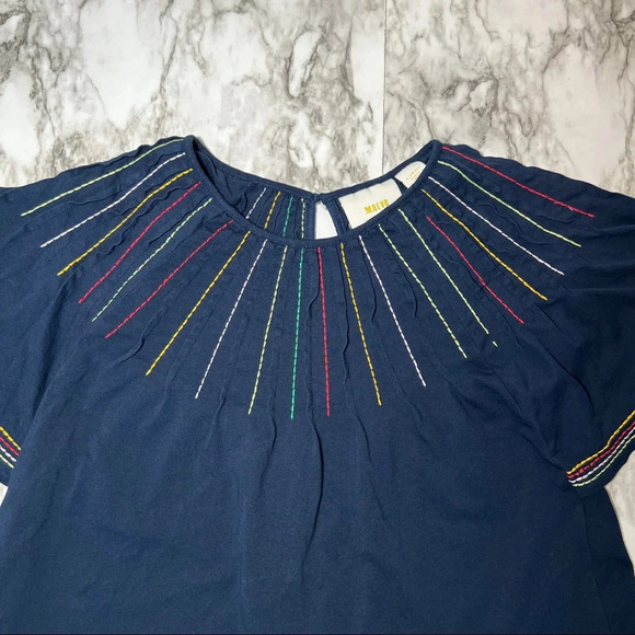 Maeve Chamonix Embroidered Swing Top, X-Small - Picture 7 of 9